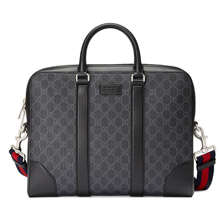 G*u*i gg black briefcase