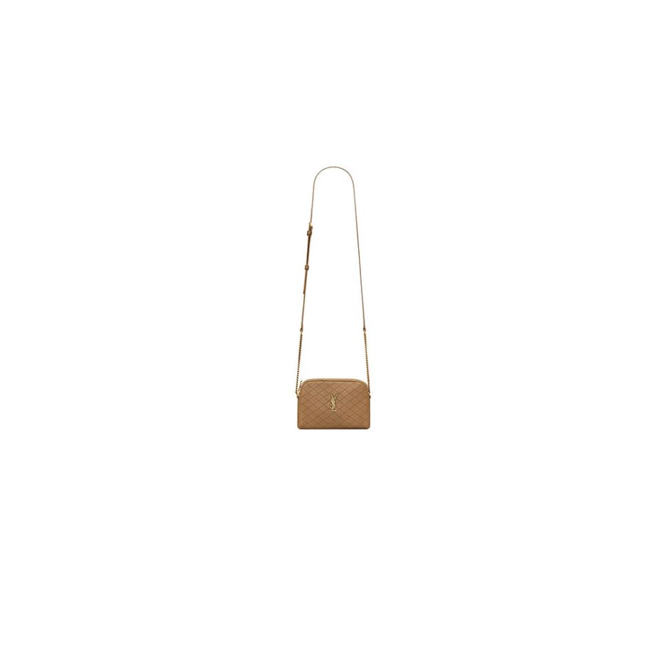 YSL Gaby zipped pouch in quilted lambskin